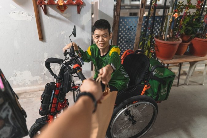 Parent and child with disability support